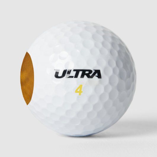 Gold-Effekt Golfball (Logo)