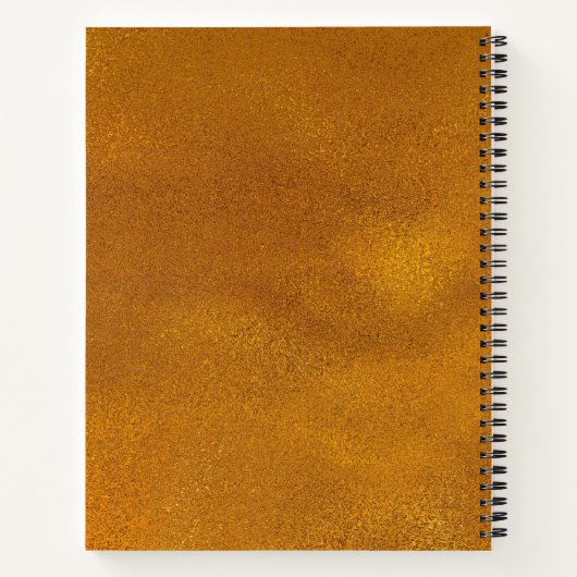 Gold-Effekt Notizblock (Rückseite)