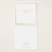 Gold-Effekt-Ohrring (Vorne & Hinten)