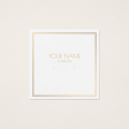 Gold-Effekt-Ohrring (Vorderseite)