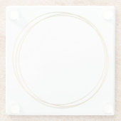 Gold-Effekt-Ringe Glasuntersetzer (Rückseite)