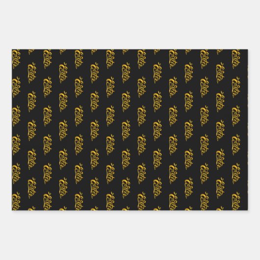 Gold Eggs Oster Geschenkpapier Set (Vorderseite)