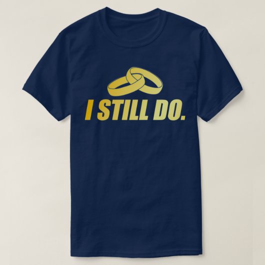 Gold Ehe noch ein Geschenk machen T-Shirt (Design vorne)