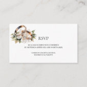 Gold Ehering RSVP Card Begleitkarte (Vorderseite)