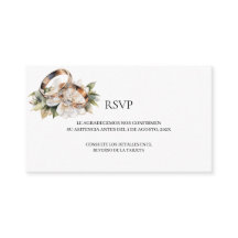 Gold Ehering RSVP Card