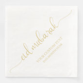 Gold Eid Mubarak Calligraphy Custom Serviette (Vorderseite)