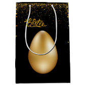 Gold Eier Ostermittelverpackung Mittlere Geschenktüte (Vorderseite)