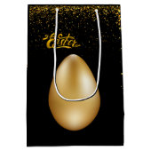 Gold Eier Ostermittelverpackung Mittlere Geschenktüte (Rückseite)