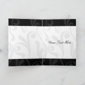 Gold Eiffel Turm Französisch Hochzeit Vielen Dank Dankeskarte (Innenseite)