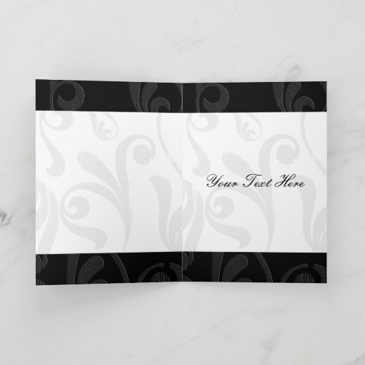 Gold Eiffel Turm Französisch Hochzeit Vielen Dank Dankeskarte (Innenseite)