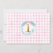 Gold Ein Land Süßigkeiten Nutcracker Foto Geburtst Einladung (Rückseite)