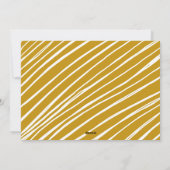 Gold Einfach Freude Foto Feiertagskarte (Rückseite)