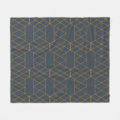 Gold, einfach, modern, cool, trendig geometrisch fleecedecke (Vorderseite (Horizontal))