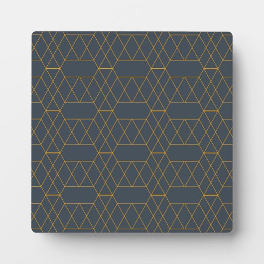 Gold, einfach, modern, cool, trendig geometrisch fotoplatte (Vorderseite)