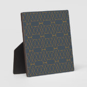 Gold, einfach, modern, cool, trendig geometrisch fotoplatte (Vorderseite)