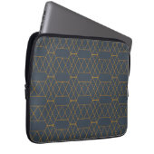 Gold, einfach, modern, cool, trendig geometrisch laptopschutzhülle (Vorne Rechts)
