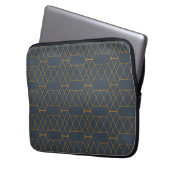 Gold, einfach, modern, cool, trendig geometrisch laptopschutzhülle (Vorderseite Links)