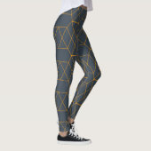 Gold, einfach, modern, cool, trendig geometrisch leggings (Rechts)