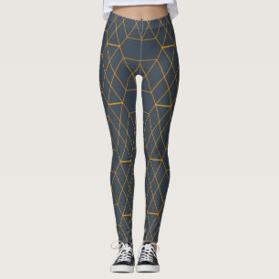 Gold, einfach, modern, cool, trendig geometrisch leggings