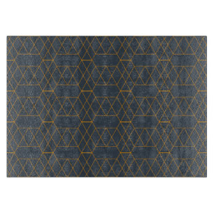 Gold, einfach, modern, cool, trendig geometrisch schneidebrett
