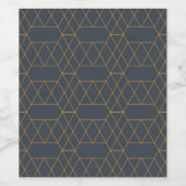 Gold, einfach, modern, cool, trendig geometrisch weinetikett (Einzelnes Label)