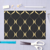 Gold, einfach, modern, luxuriös, wellenförmig seidenpapier (Handwerk)