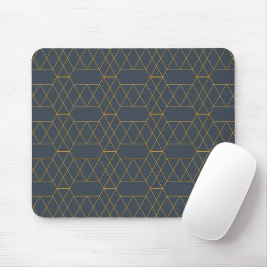 Gold, einfache, moderne, coole, trendy Linien Mousepad (Mit Mouse)
