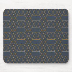 Gold, einfache, moderne, coole, trendy Linien Mousepad
