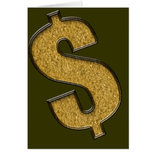 Gold-Eingeweihte Dollar-Zeichen