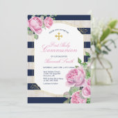 Gold | Einladung des Mädchens (Stehend Vorderseite)