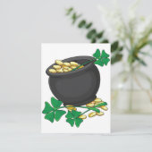 Gold-Einladungen Einladung (Stehend Vorderseite)