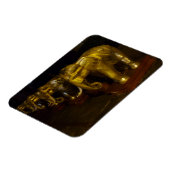 Gold Elefanten 3"x4" Magnet (Linke Seite)