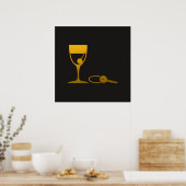 Gold Elegance 22 Print Poster (Küche)