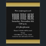 Gold Elegance Glamour Event Flyer Poster<br><div class="desc">Gold Elegance Glamour Event Flyer Poster</div>
