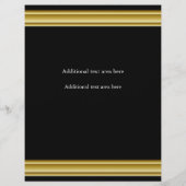 Gold Elegance Glamour Event Flyer Poster (Hinten)