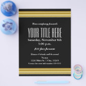 Gold Elegance Glamour Event Flyer Poster (Einzeln)