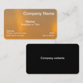 Gold Elegance Professional Business Card Visitenkarte (Vorne/Hinten)