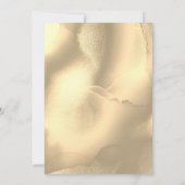Gold Elegant Chic Wedding Invitation Einladung (Rückseite)