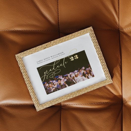 GOLD ELEGANT GRADUATE Foto CLASS VON 2023 Foliendrucke