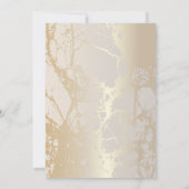 Gold Elegant Luxury Marble Abstract Wedding Einladung (Rückseite)
