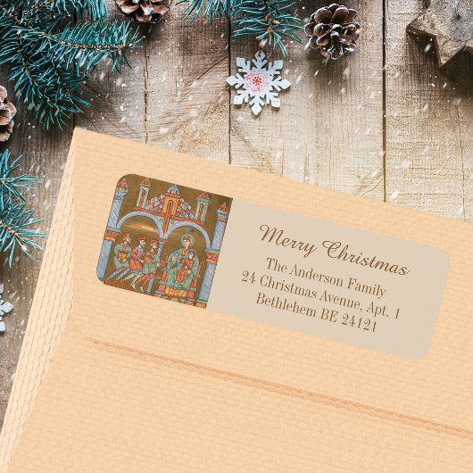 Gold Elegant Religious Merry Christmas Epiphany