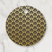 Gold Elegant Vielen Dank Geschenkanhänger (Rückseite)