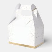 Gold Elegant Wedding Vielen Dank Geschenkschachtel (Rückseite)