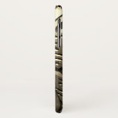 Gold elegante Gravur aus Metall abstrakt Case-Mate iPhone Hülle (Hinten/Links)