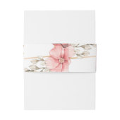 Gold Elegante Hochzeit Einladungsbanderole (Rückseitenbeispiel)