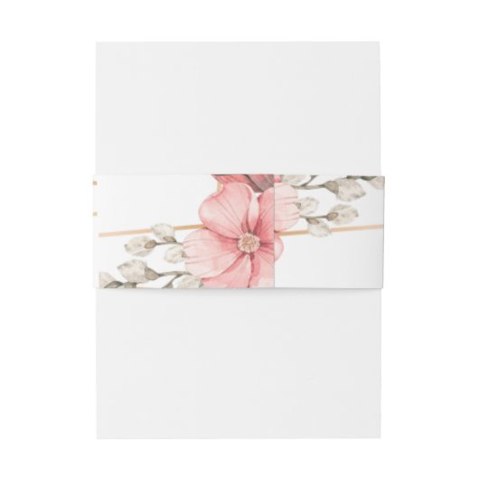 Gold Elegante Hochzeit Einladungsbanderole (Rückseitenbeispiel)