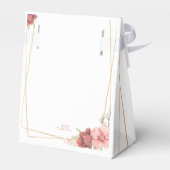 Gold Elegante Hochzeit Geschenkschachtel (Rückseite)