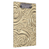 Gold elegante Jugendstil-Prägung mit metallischem  Klemmbrett (Rechts)