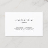 Gold elegante Monogram Design Trendy Modern Modern Visitenkarte (Rückseite)