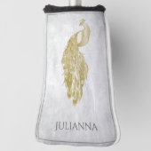 Gold Elegante Peacock Golf Head Cover Golf Headcover (Rotieren 90)